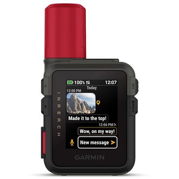 Garmin inReach Mini 3 Plus Satellite Communicator with Photo and Voice Messaging in Black and Red, , large