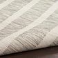 Nourison Positano POS03 Grey and Ivory 9" x 12" Indoor/Outdoor Area Rug, , large