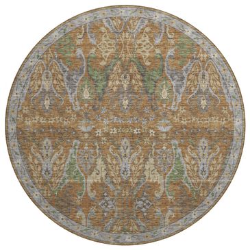 Dalyn Rug Company Hatay 8" Round Copper Area Rug, , large