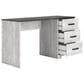 Ashley Shawburn 3-Drawer Home Office Desk in White and Dark Charcoal Gray, , large