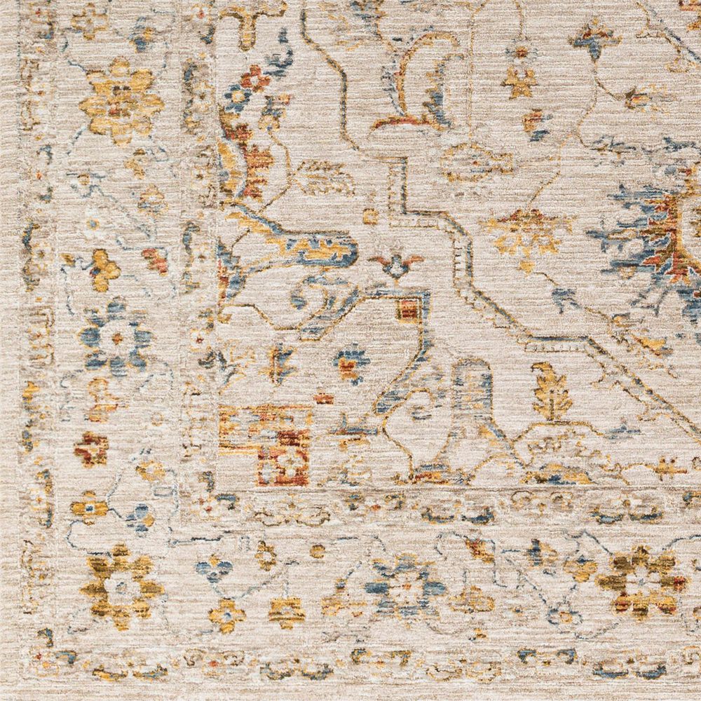 Surya Reina Light Gray, Medium Gray, Cream, Light Brown, Denim, Rust, Mustard and Olive 7&#39;10&quot; x 10&#39;2&quot; Area Rug, , large