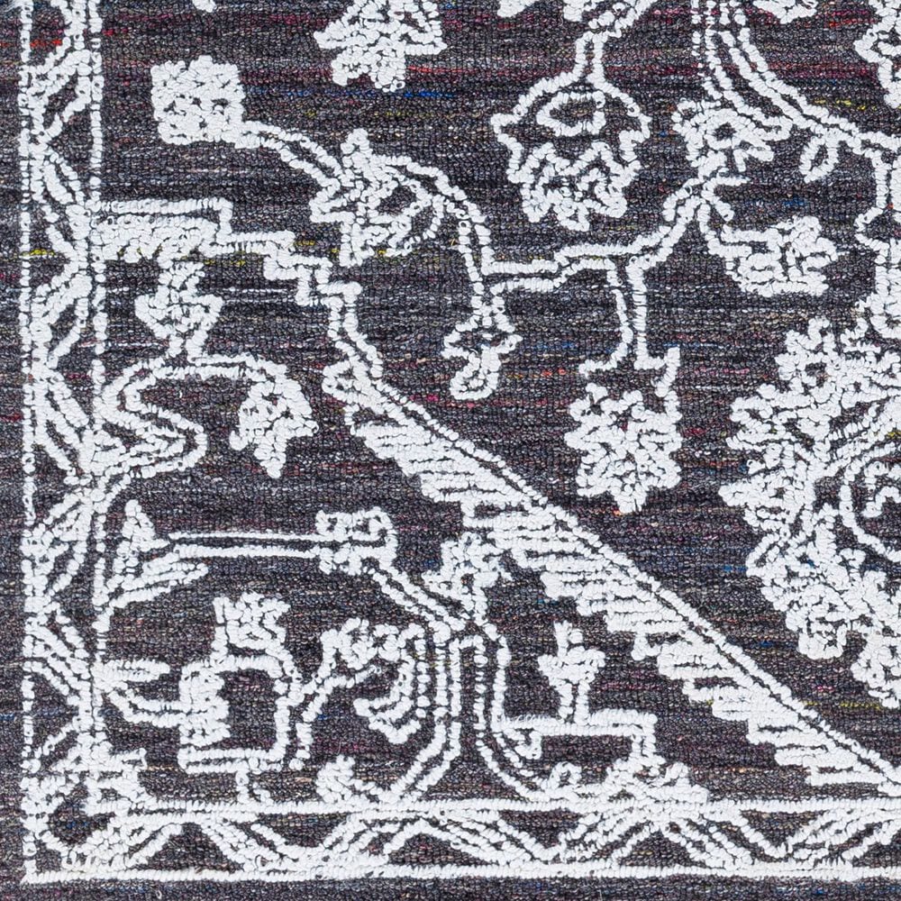 Surya Piazza 2&#39;6&quot; x 8&#39; White and Charcoal Runner, , large