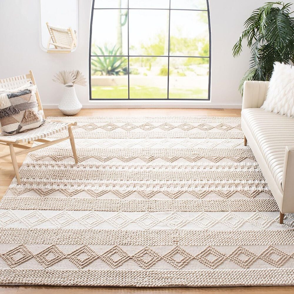 Safavieh Natura 9&#39; x 12&#39; Beige and Ivory Area Rug, , large