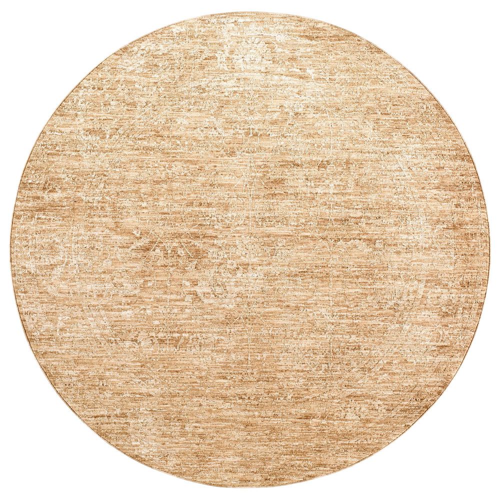 Surya Masterpiece MPC-2314 Beige, Tan and Medium Brown 6'7" Round Area Rug, , large