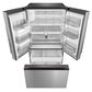Midea 29.3 Cu. Ft. French Door Refrigerator in Stainless Steel, , large