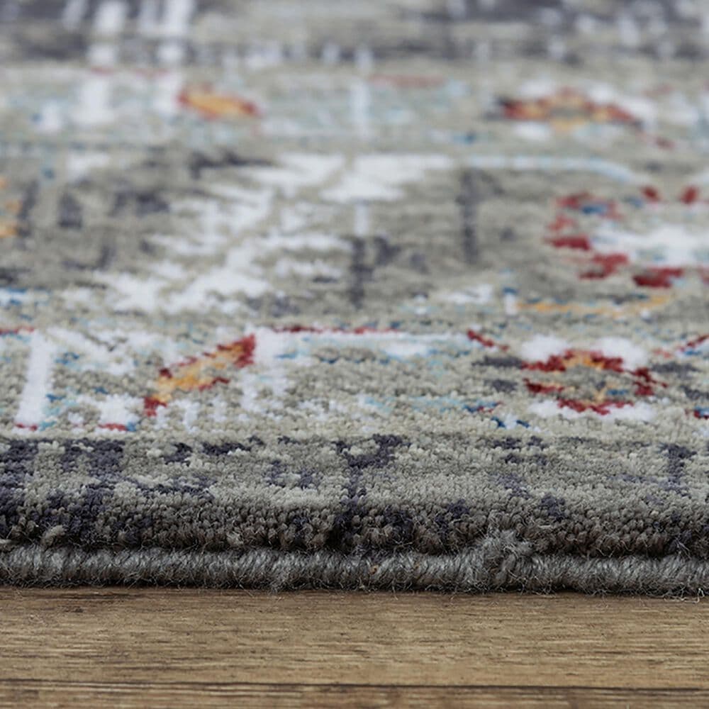 RIZZY Signature 2&#39;6&quot; x 8&#39; Gray and Multicolor Runner, , large
