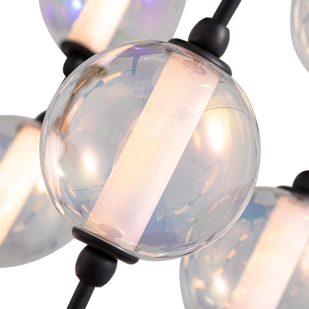 Golden Lighting Pearla 34" LED Pendant in Matte Black, , large