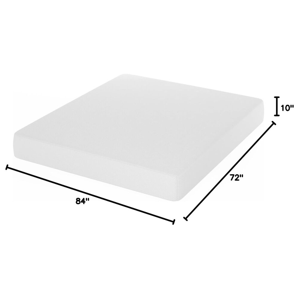 HOMLUX Tidur 10" Medium Firm Cooling Gel Memory Foam California King Mattress in a Box, , large