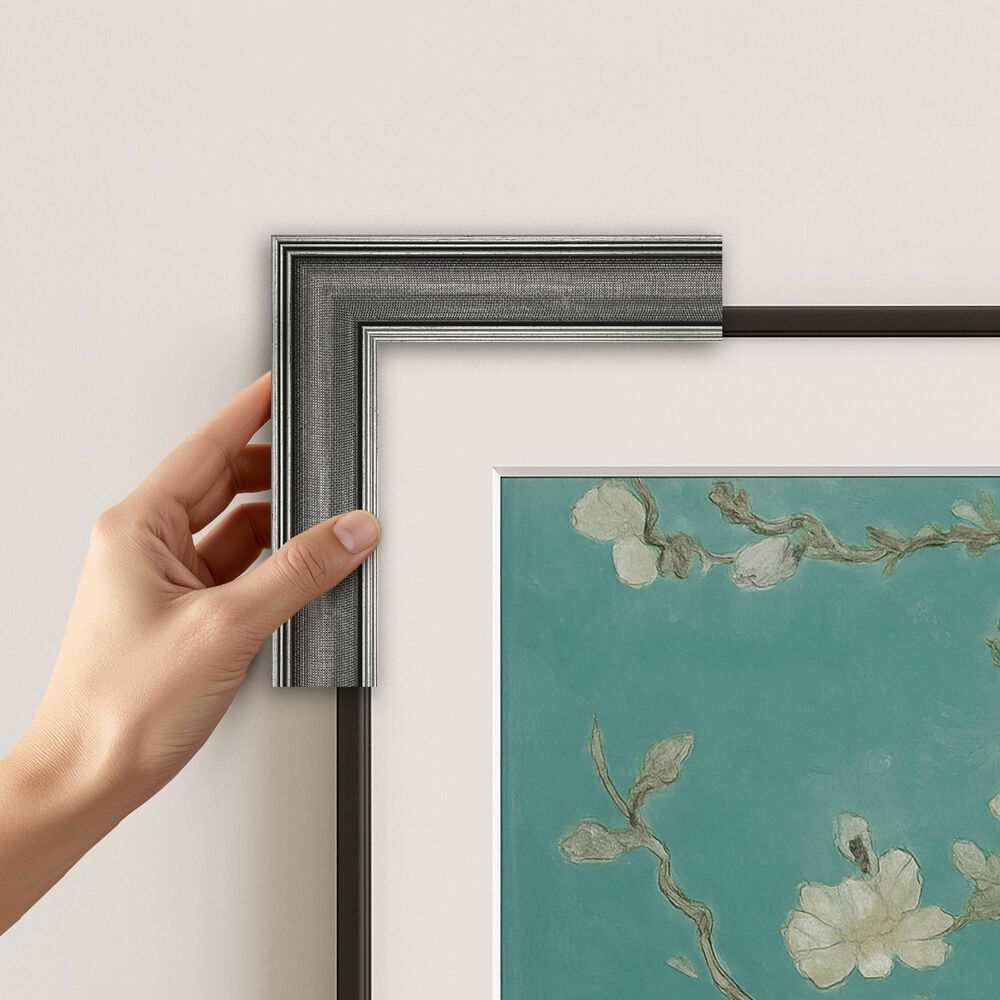 Deco TV Frames Slim 32" Frame Bezel for Samsung the Frame TV in Industrial Iron, , large
