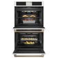 Cafe 2-Piece Kitchen Package with Matte White 30" Smart Built-In Convection Double Wall Oven and Stainless Steel 36" Gas Cooktop, , large