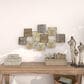 Maple and Jade 24" x 43" Wall Sculptures Carved Overlapping in Gold, , large