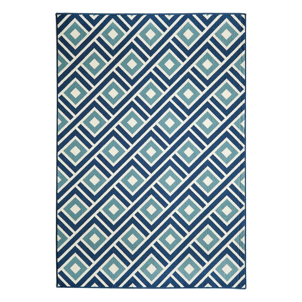 Momeni Baja BAJ-7 6"7" x 9"6" Blue Area Rug, , large