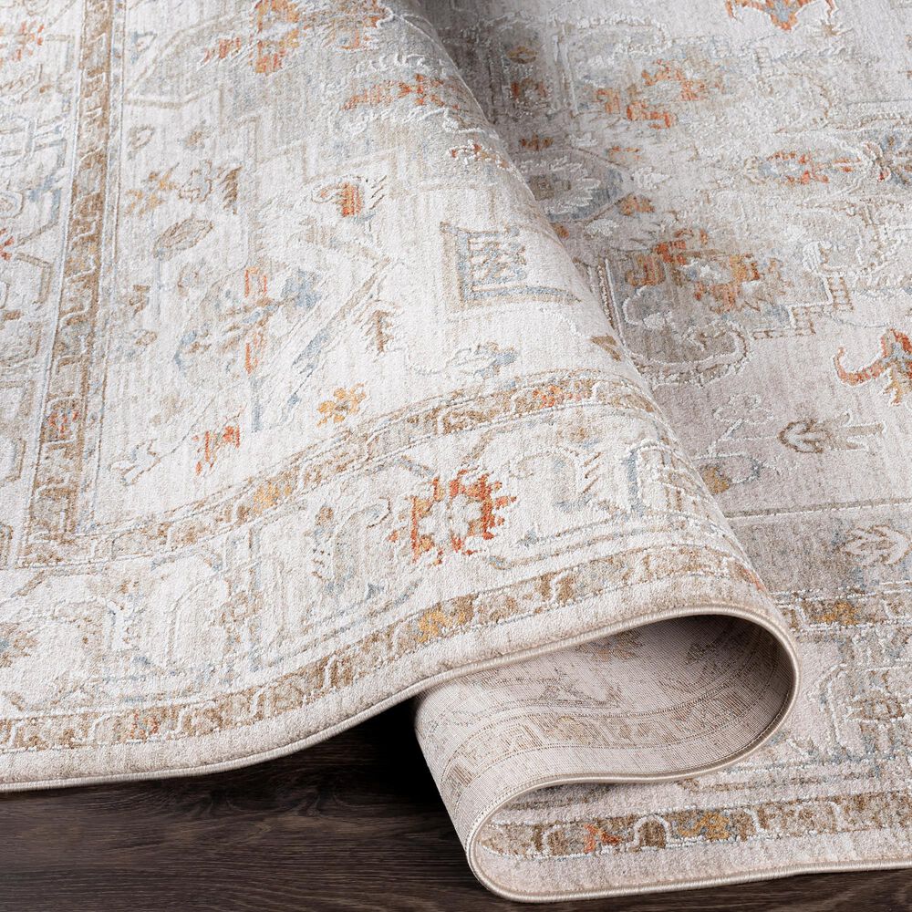 Surya Avant Garde AVT-2313 2&#39;7&quot; x 10&#39; Orange, Blue and Beige Runner, , large