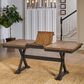 A-America Stone Creek Trestle Dining Table in Chicory and Slate Black - Table Only, , large