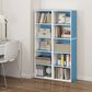 HOMLUX 5-Tier Reversible Bookshelf with Decorative Open Shelves in White and Light Blue, , large
