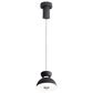 Golden Lighting Vintra LED 1-Light Pendant in Sand Black with Chrome, , large
