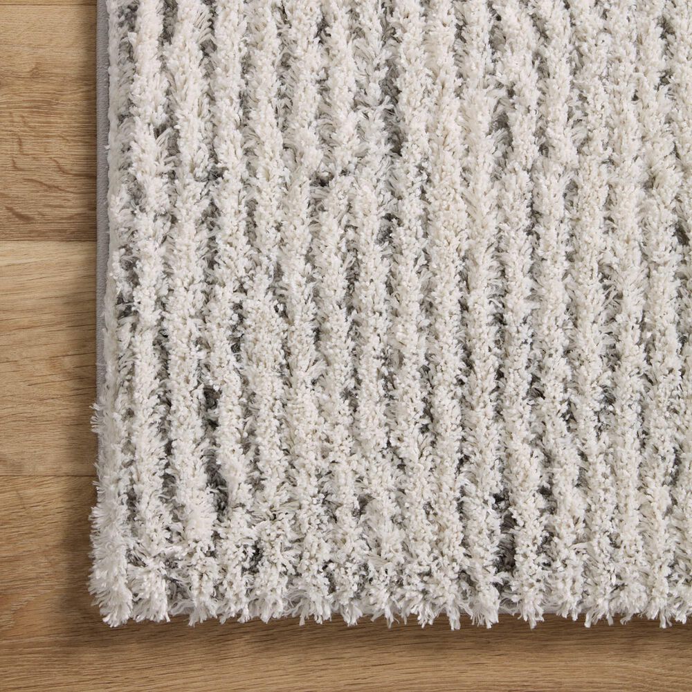 Loloi Levitt Shag 2&#39;3&quot; x 4&#39; Ivory and Grey Area Rug, , large