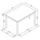 Crown Mark Forana Dining Table in Brown and Black - Table Only, , large