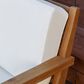 Linon Home Decor Carenen Outdoor 2-Seat Sofa with White Cushions in Natural, , large