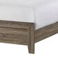Hearth and Haven Queen Panel Bed with Upholstered Headboard in Grey, , large