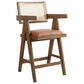 Armen Living Harley 26" Counter Height Stool in Nutmeg Brown, , large