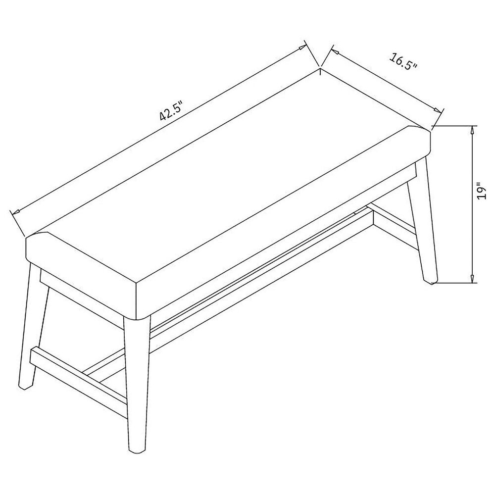 Bernards Dorval 6Piece Rectangular Dining Set in Walnut Shop NFM