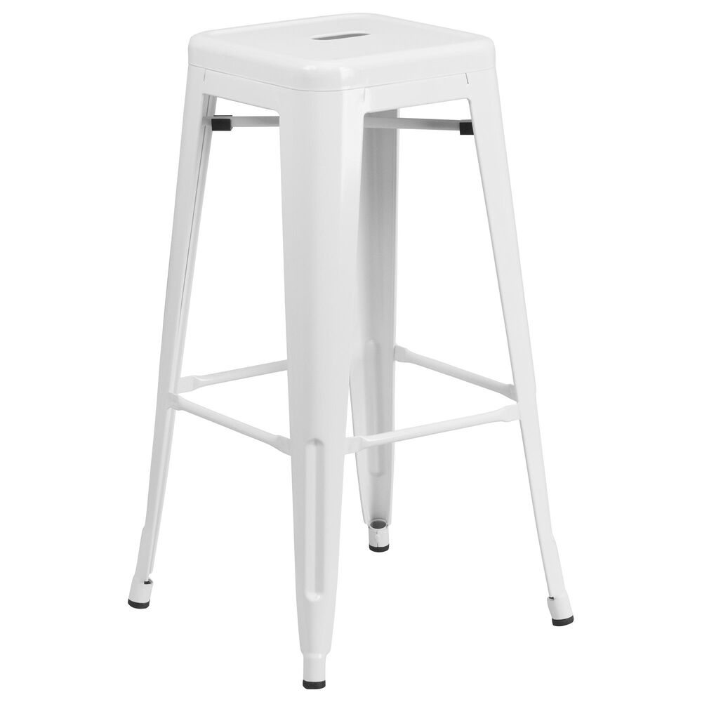 Flash Furniture 30" Barstool in White, , large