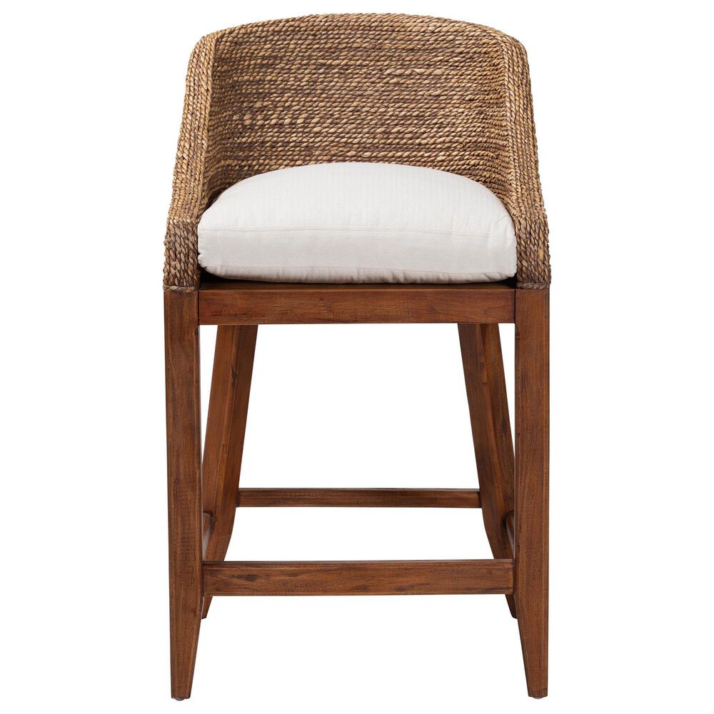 Baxton Studio Jasper Counter Stool in Brown Wash, , large
