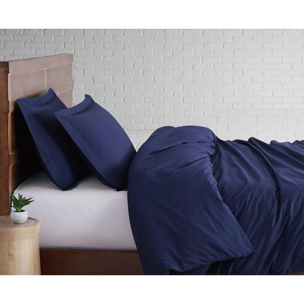 Pem America Brooklyn Loom Classic 3-Piece King Duvet Set in Navy, , large