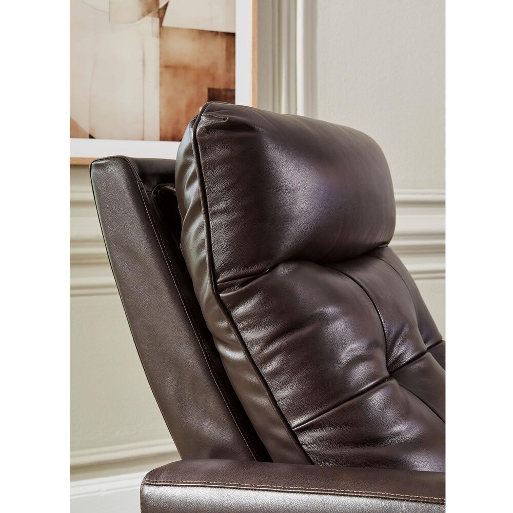 Ashley Pisgham Power Recliner with Adjustable Headrest in Chocolate, , large