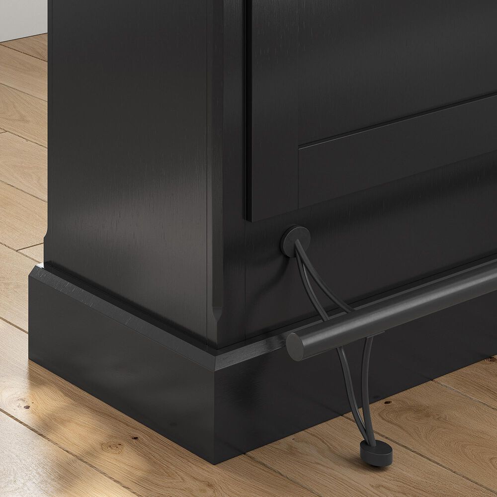 Ashley Wildenauer Bar in Warm Satin Black and Brown, , large