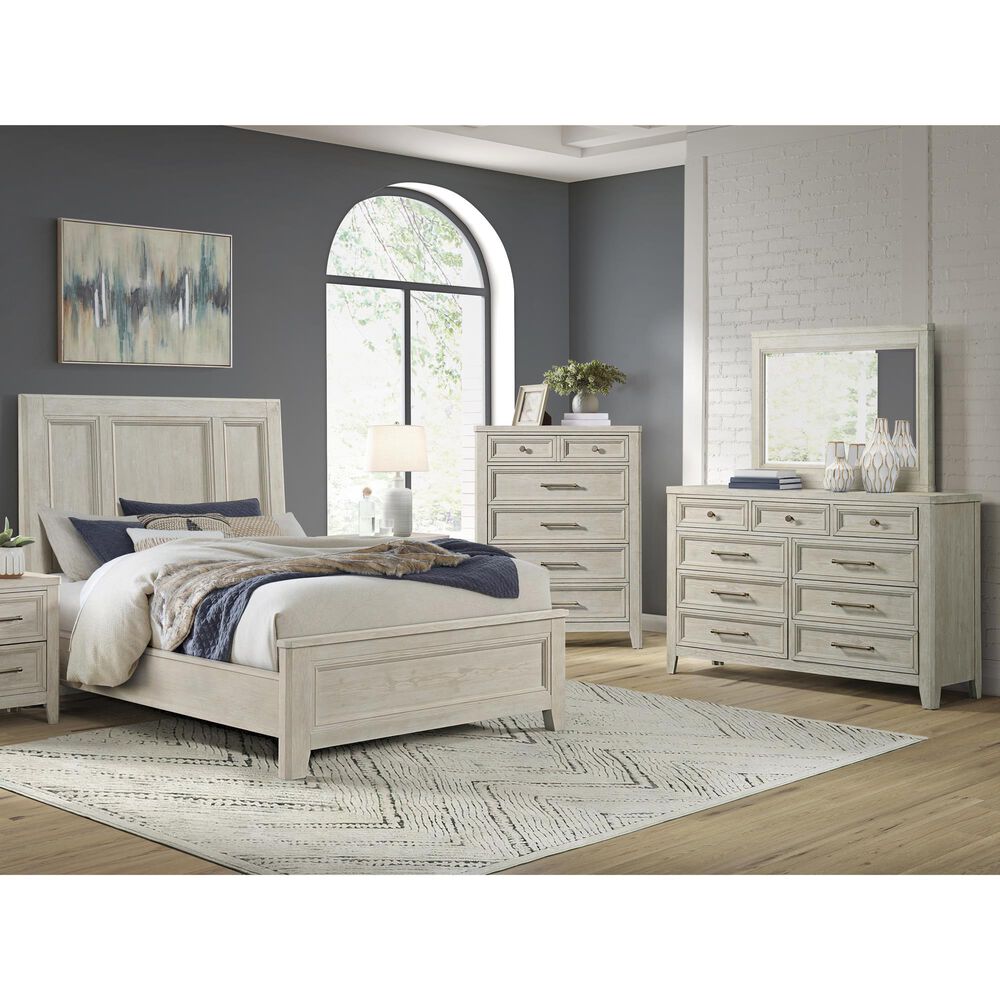 Hawthorne Furniture Carlson 3-Piece Queen Panel Bedroom Set in Washed Linen, , large