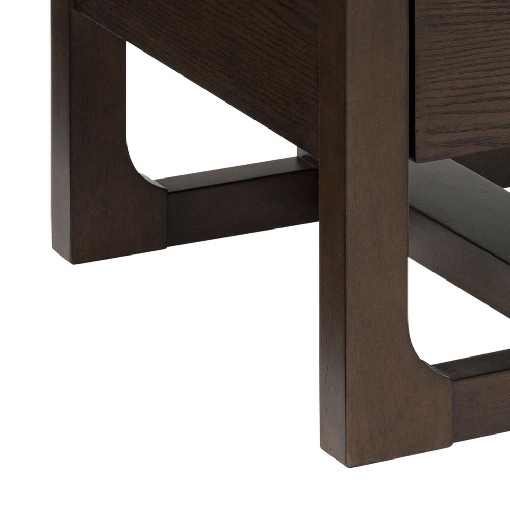Ashley Breckington Square End Table in Dark Brown, , large
