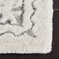 Safavieh Micro-Loop MLP275F 4" x 6" Gray and Ivory Area Rug, , large
