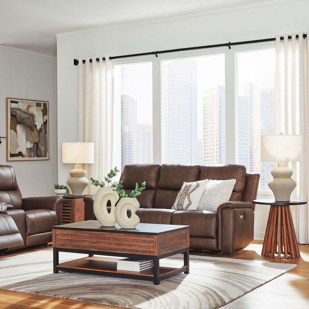Ashley Bleckley Power Reclining Sofa in Espresso, , large