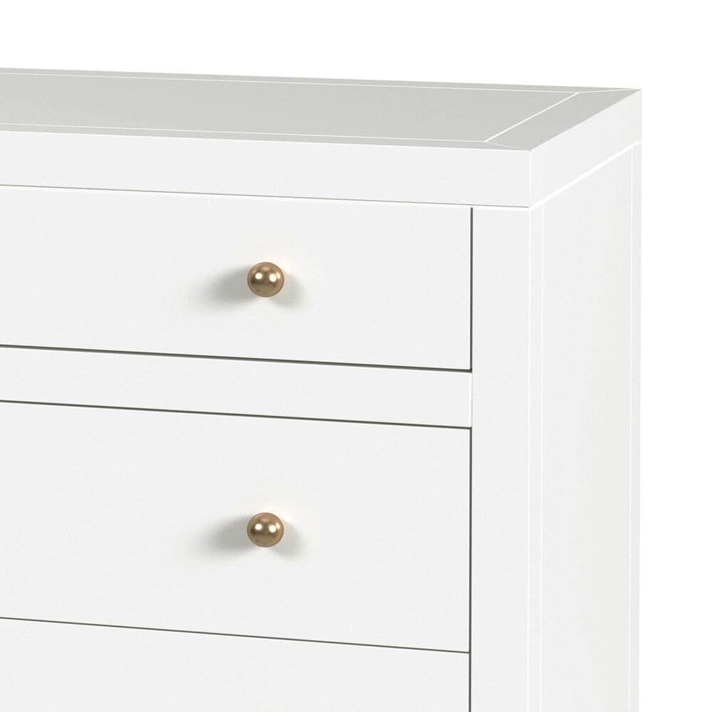 Butler Specialty Company Nora 3 Drawer Nightstand in Smooth White, , large