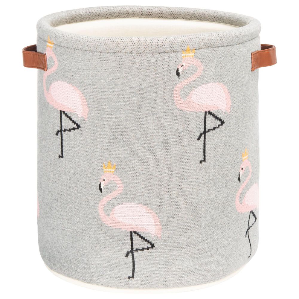 Safavieh Flora Flamingo Basket in Grey, , large