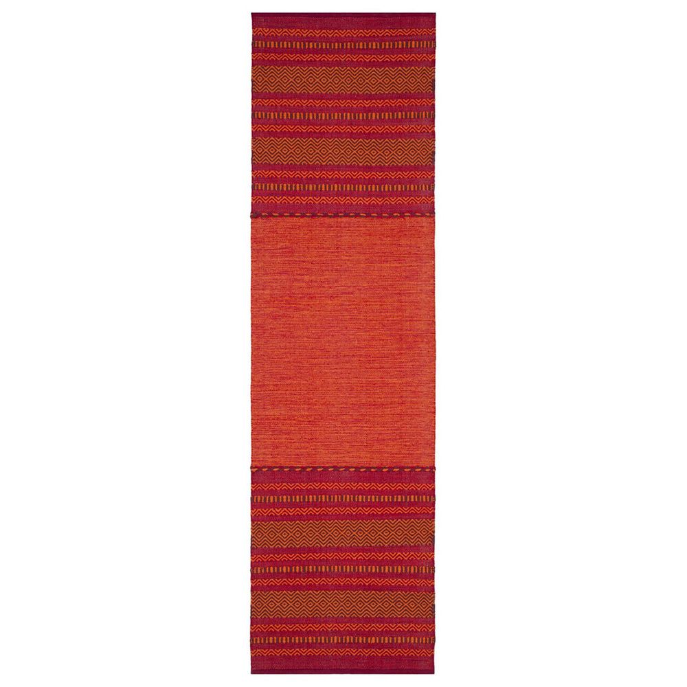 Safavieh Montauk MTK215A 2"6" x 10" Orange and Red Runner, , large