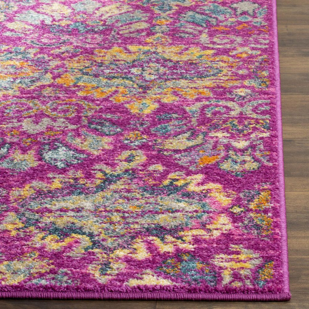Safavieh Madison MAD144F 2&#39;3&quot; x 3&#39;11&quot; Fuchsia and Blue Scatter Rug, , large