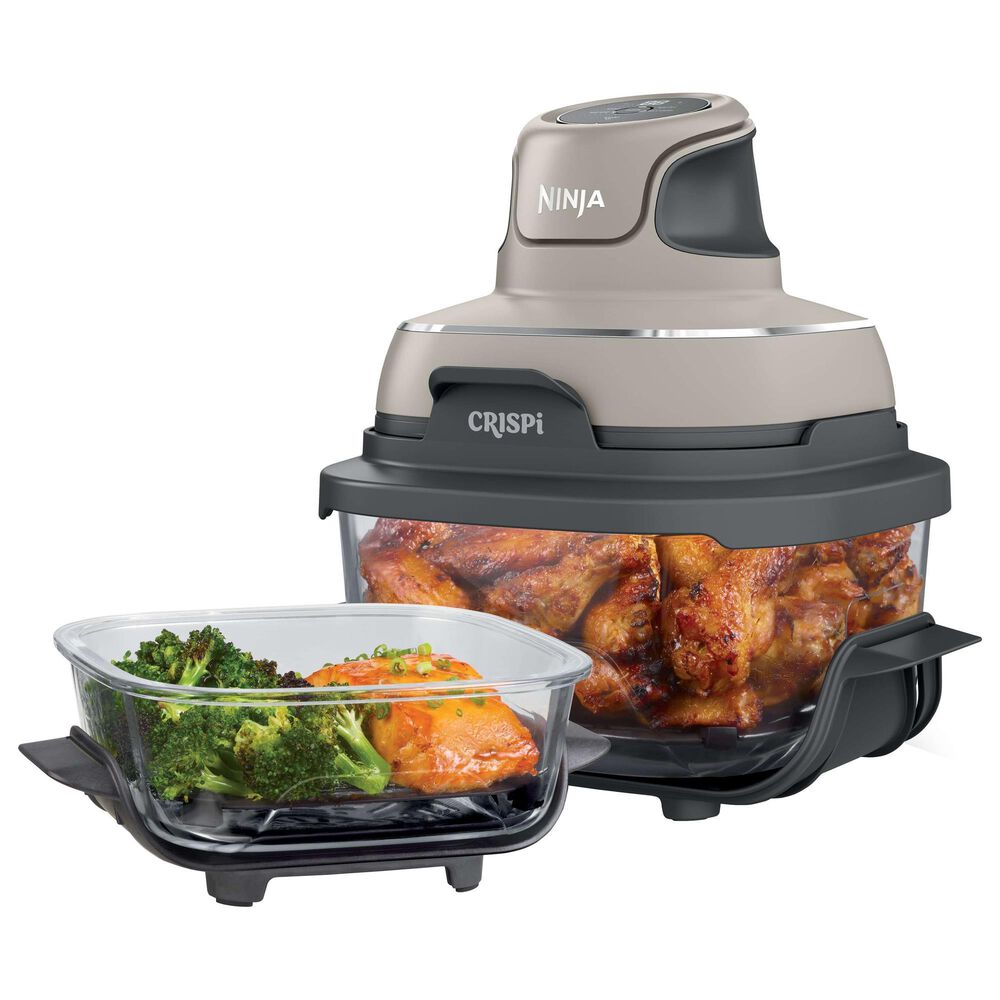 Ninja Crispi 4-In-1 Portable Glass Air Fryer Cooking System in Stone, , large