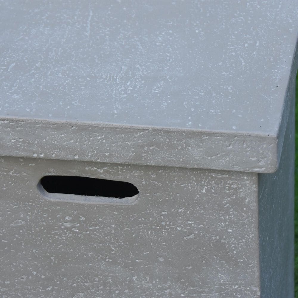 Elementi Fire 20&quot; Square Tank Cover in Gray, , large