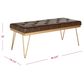 Safavieh Marcella Bench in Brown/Gold, , large
