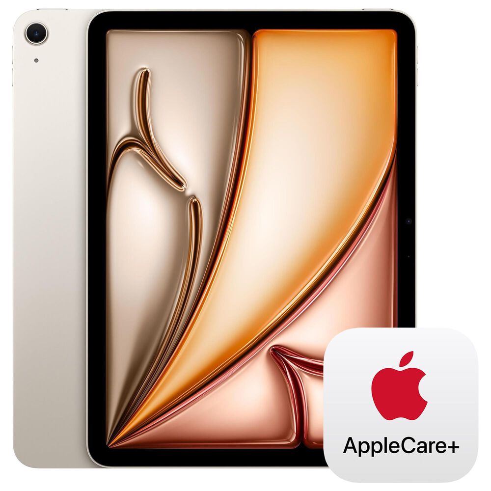 Apple iPad Air 11-Inch M3 chip with Wi-Fi only - 256GB in Starlight and 2-Year AppleCare+, , large