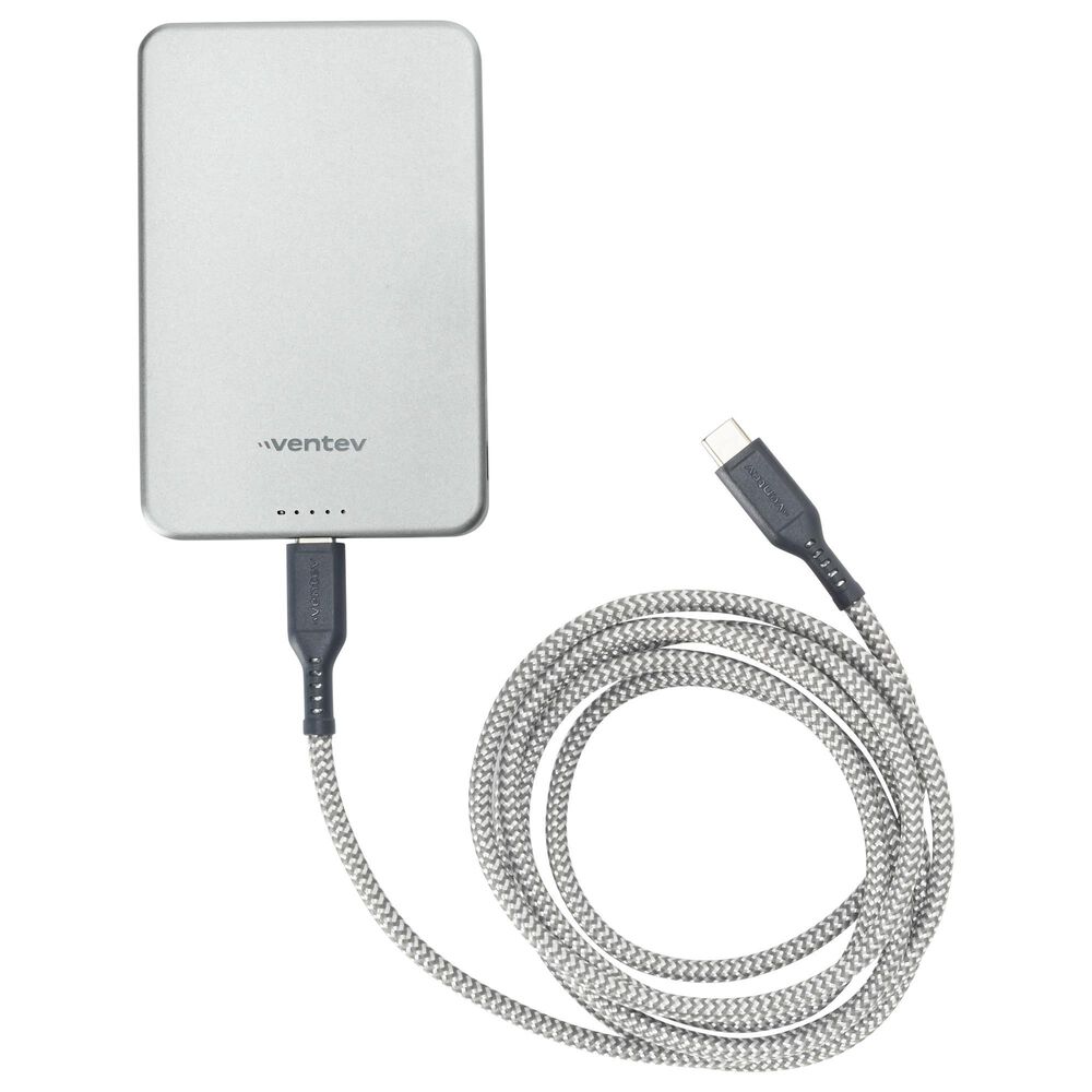 Ventev 5K mAh Qi2 Wireless ULTRAFAST Portable Magnetic Battery, , large