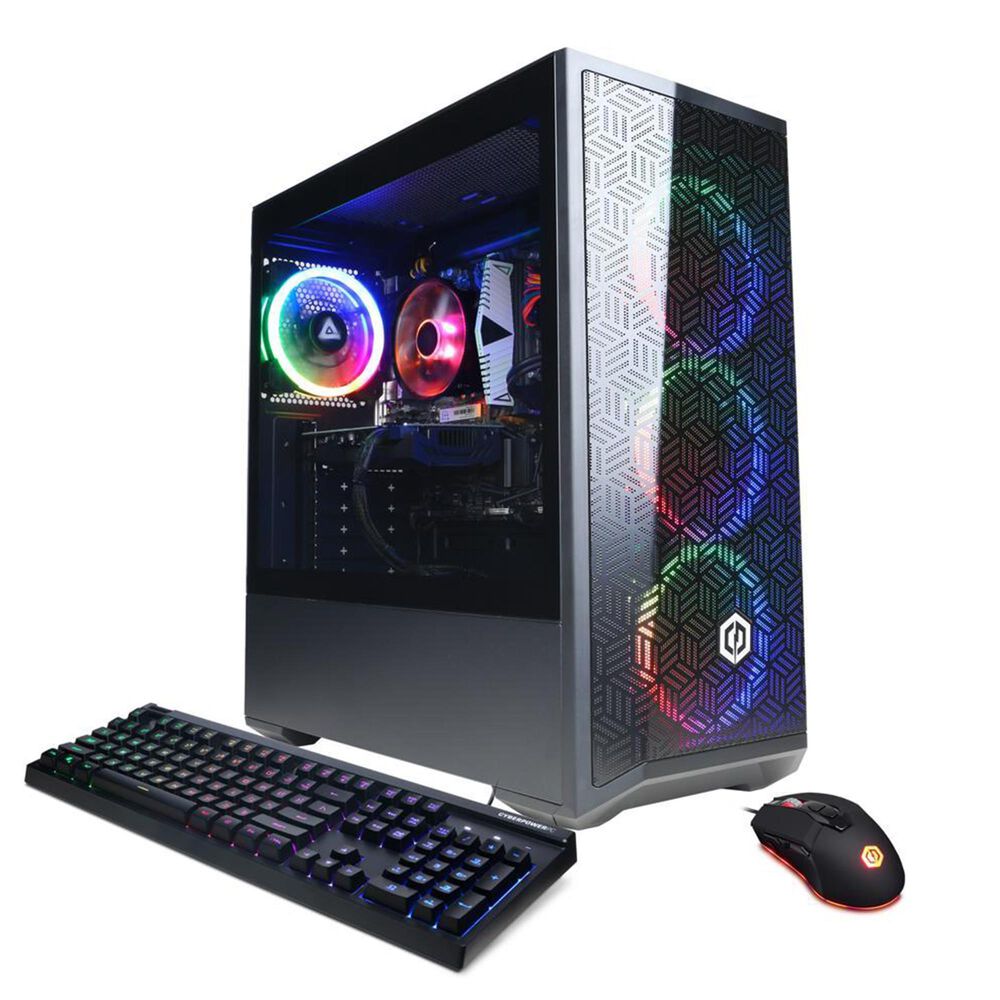 CyberPowerPC Gamer Xtreme Gaming Desktop|Intel Core i5-14400F - 16GB RAM - NVIDIA GeForce RTX 4060 - 2TB SSD in Black, , large