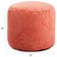 Howard Elliott Pana Tall Pouf in Terracotta, , large