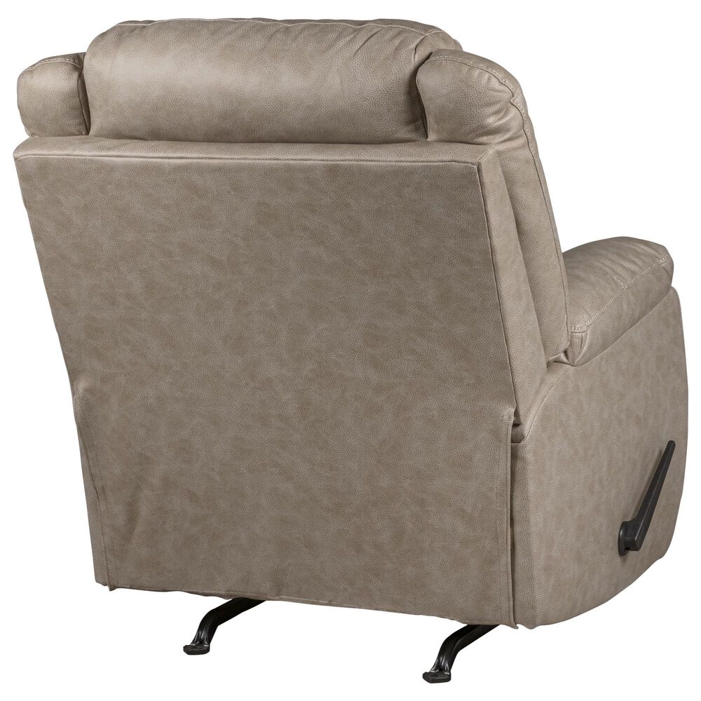 Moore Furniture Warner Manual Rocker Recliner in Duvell Latte, , large
