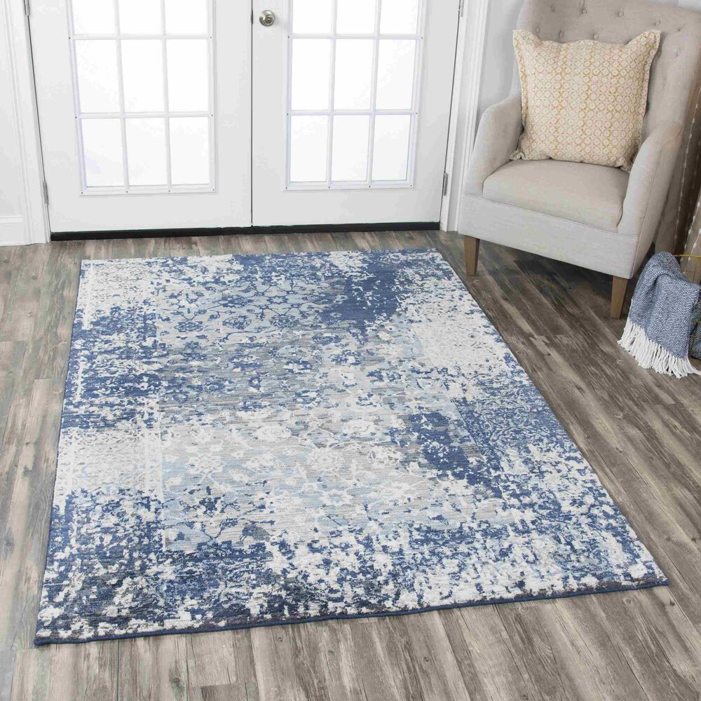 RIZZY Gossamer Blue 9' x 12' Area Rug, , large