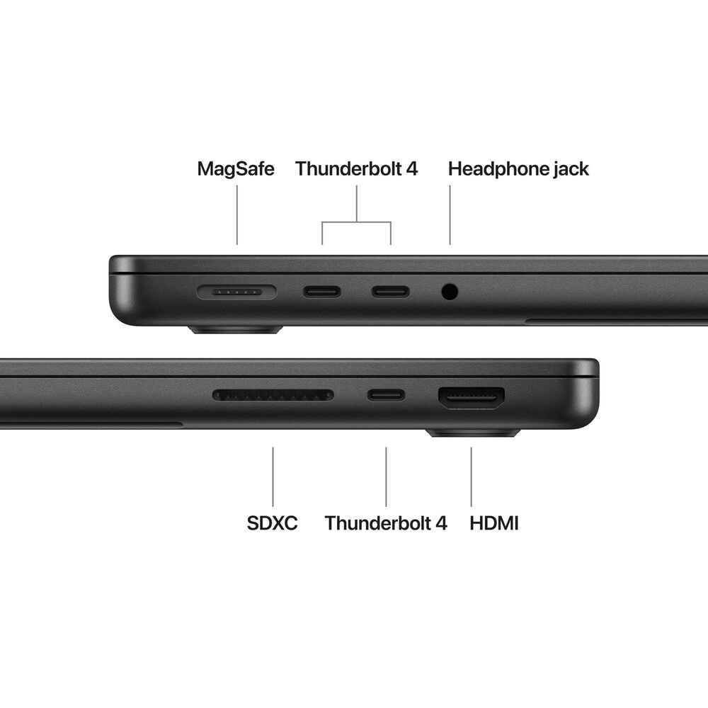 Apple 14" MacBook Pro | Apple M5 Chip - 10-core CPU and 10-core GPU - 24GB RAM - 1TB SSD in Space Black with 3-Year AppleCare+, , large