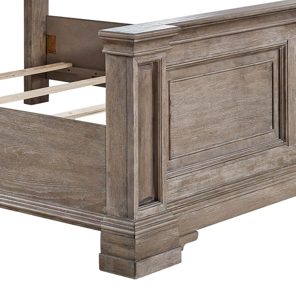 Millenium Blairhurst King Panel Bed in Light Grayish Brown with LED Lights, , large